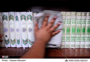 غبارروبی مساجد در استقبال از ماه مهمانی خدا