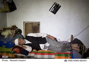 حاج سید مرتضی حسینی از کسبه و ریش سفیدان روستای بورخانی سوادکوه 