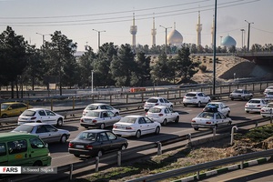 ترافیک در اتوبان تهران - قم