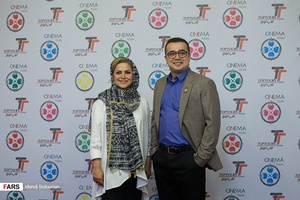 سپند و کمند امیرسلیمانی در مراسم فرش قرمز جشنواره فیلم سینما تورز