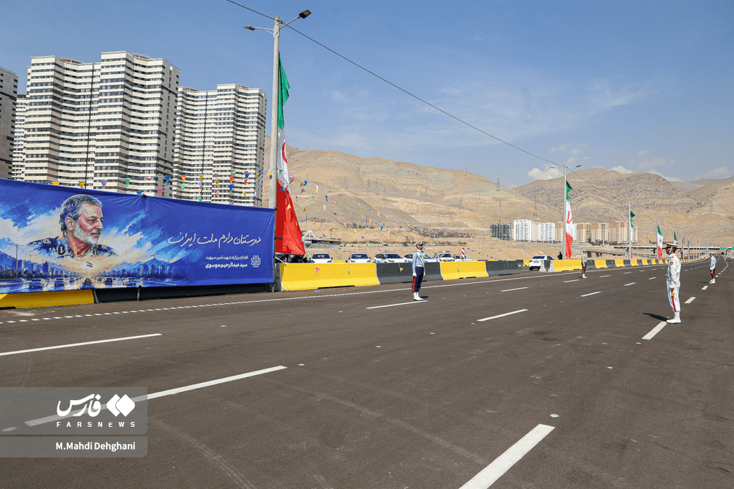 افتتاح بزرگراه شهید موسوی در غرب تهران