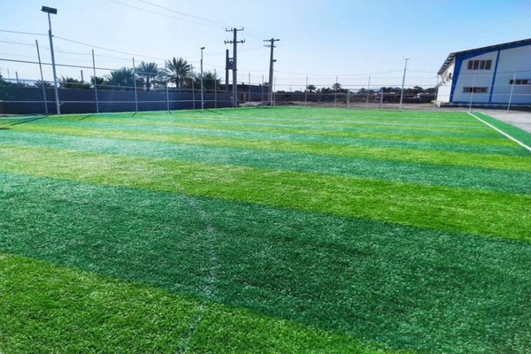 افتتاح زمین چمن در رودان