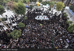 استقبال مردم گرگان از پیرغلامان حسینی در شهرستان گرگان