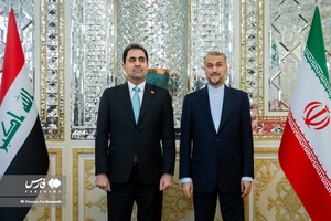 دیدار محسن المندلاوی نایب رئیس مجلس عراق با حسین امیرعبداللهیان وزیر امور خارجه