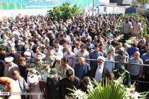 مراسم تشییع پیکر شهید مدافع حرم علیرضا قبادی