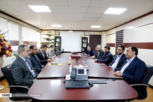 دیدارسیدمحمد بطحایی وزیر آموزش و پرورش با پیام تیرانداز مدیرعامل و شواری سردبیری خبرگزاری فارس