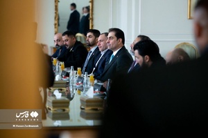 دیدار محسن المندلاوی نایب رئیس مجلس عراق با حسین امیرعبداللهیان وزیر امور خارجه