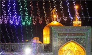 چراغانی حرم امام رضا