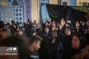 عزاداری شام غریبان در هیات مکتب الزهرا اهواز 
