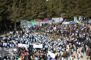 حماسه حضور خراسان‌جنوبی‌ها در راهپیمایی 13 آبان