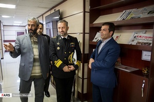 بازدید امیر دریادار حمزه علی کاویانی معاون هماهنگ کننده نیروی دریایی ارتش از تحریریه خبرگزاری فارس 