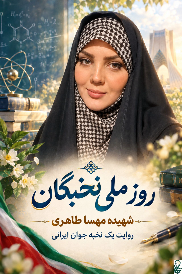 پوستر | اولین بانوی شهیده صنایع موشکی و دفاعی جمهوری اسلامی  " مهسا طاهری"