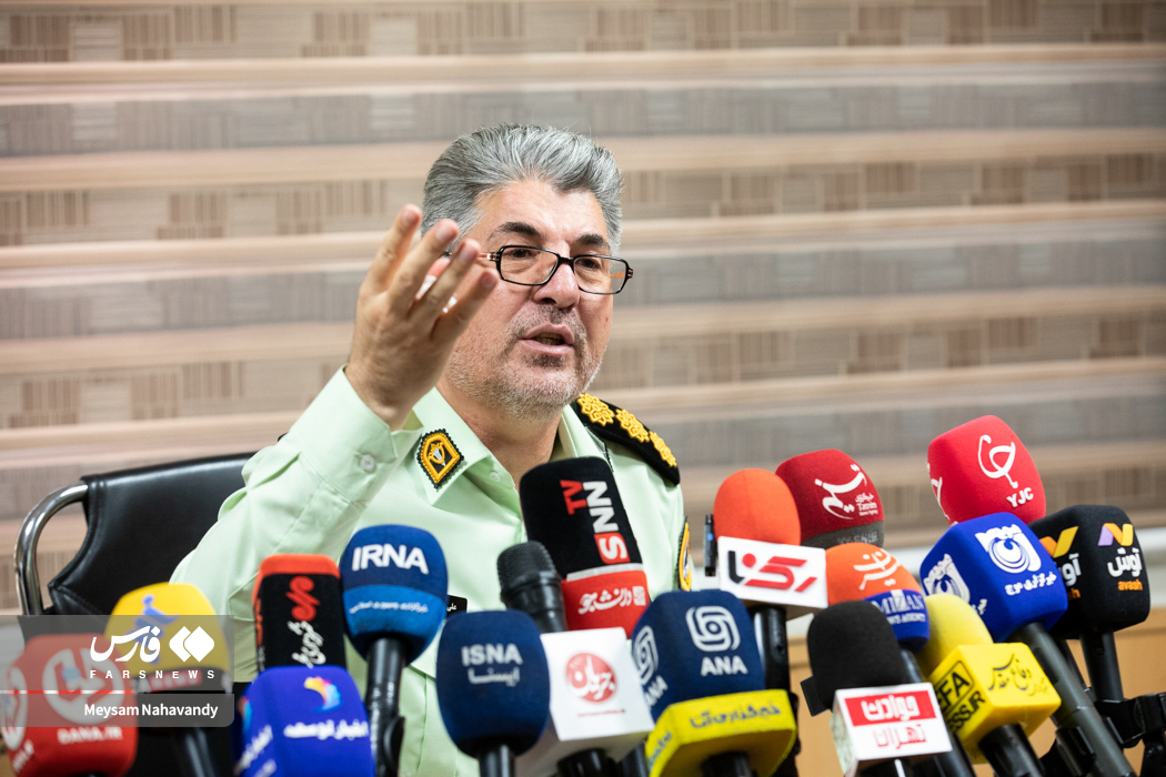 نشست خبری رئیس اداره نظارت بر اماکن پلیس تهران بزرگ