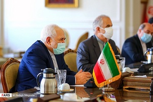 گفتگوی محمد جواد ظریف وزرای امور خارجه ایران با وزیر امورخارجه نیکاراگوئه