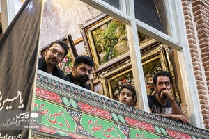 مراسم  شام غریبان  حسینی  در بازار تاریخی تبریز 