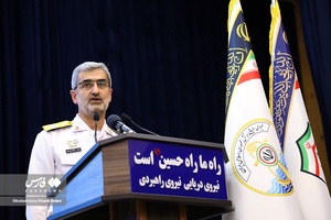سخنرانی امیر دریادار شفقت فرمانده دانشگاه علوم دریایی نوشهر 