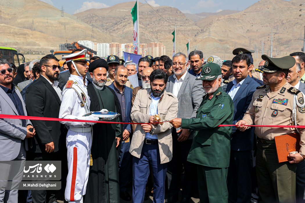 افتتاح بزرگراه شهید موسوی در غرب تهران