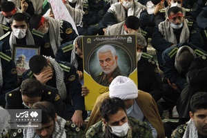 آیین خاکسپاری شهید گمنام در آموزشگاه شهید چمران