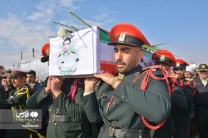 تشییع باشکوه پیکر شهید مدافع امنیت «ایوب رومیانی»