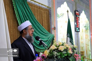 سخنرانی مولوی فاروقی امام جمعه اهل سنت خراسان‌جنوبی در مراسم انس با قرآن به مناسبت هفته وحدت - مسجد اهل سنت بیرجند
