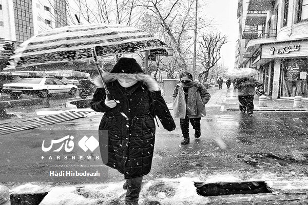 بارش برف در تهران