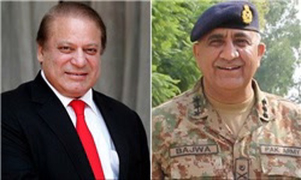 ژنرال باجواه و نواز شریف
