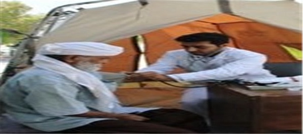 بیمارستان صحرایی چادر درمان خدمات رایگان پزشکی درمانی