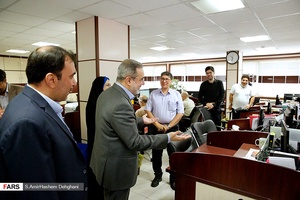 بازدید سیدمحمد بطحایی وزیر آموزش و پرورش از تحریریه خبرگزاری فارس