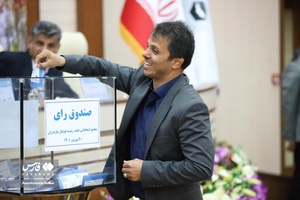 مهدی تاج در مجمع انتخابات هیات فوتبال مازندران و کلنگ زنی ساختمان هیات