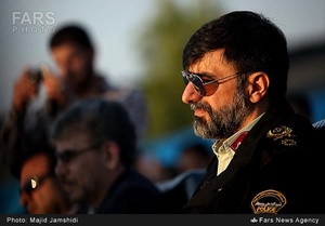 حضور سردار رادان در مراسم امحای هشت تن مواد مخدر در بندر عباس