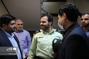  سردار سعید منتظرالمهدی معاون فرهنگی اجتماعی و سخنگوی فرماندهی کل انتظامی کشور و میثاق بدیعی دبیر اجتماعی خبرگزاری فارس