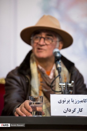 کامبوزیا پرتوی در اولین روز سی و ششمین جشنواره فیلم فجر 
