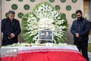 مراسم تشییع پیکرمحمد رضا  یزدانی خرم در فدراسیون والیبال
