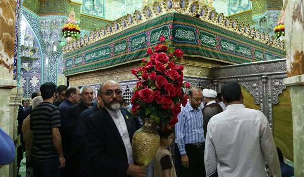 گزارش تصویری: آیین خطبه خوانی در حرم کریمه اهل بیت (س)