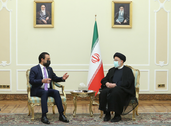 دیدار رئیسی با رئیس مجلس عراق