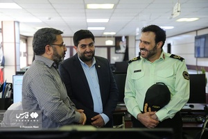 بازدید سردار سعید منتظرالمهدی معاون فرهنگی اجتماعی و سخنگوی فرماندهی کل انتظامی کشور از تحریریه خبرگزاری فارس