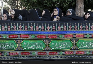 استقبال مردم گرگان از پیرغلامان حسینی در شهرستان گرگان