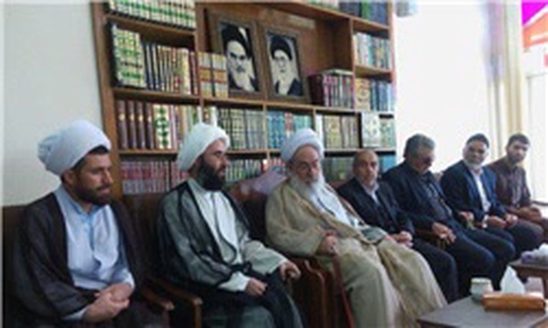 دیدار بازارن هشترود با آیت الله شبستری
