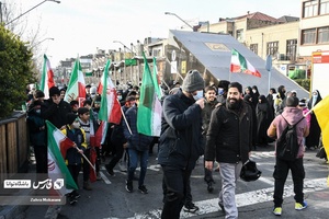 ساعات آغازین راهپیمایی جشن 44 سالگی انقلاب  چهارراه ولیعصر (ع)