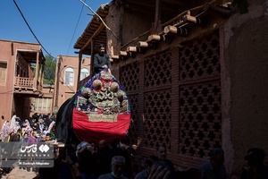 آیین نخل گردانی و مراسم عزاداری عاشورای حسینی در روستای ابیانه