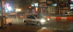 بارش شدید باران در گرگان