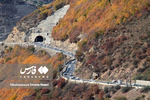 طبیعت پاییزی جاده چالوس  
