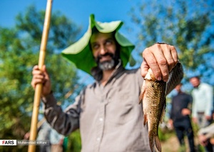 ماهیگیری سنتی در آب‌بندان روستای رودبست شهرستان بابلسر
