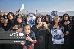 تشییع باشکوه پیکر شهید مدافع امنیت «ایوب رومیانی»