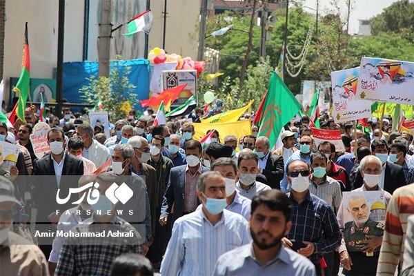 راهپیمایی روز قدس در کرمان