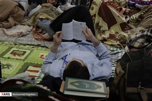 مراسم معنوی اعتکاف در حرم مطهر رضوی