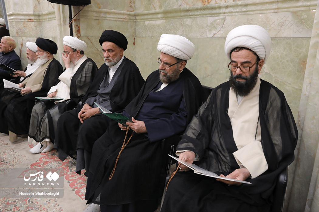 مراسم چهلمین روز ترحیم آیت الله شبیری زنجانی(ره)