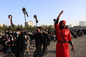خیمه سوزان غروب روز عاشورا