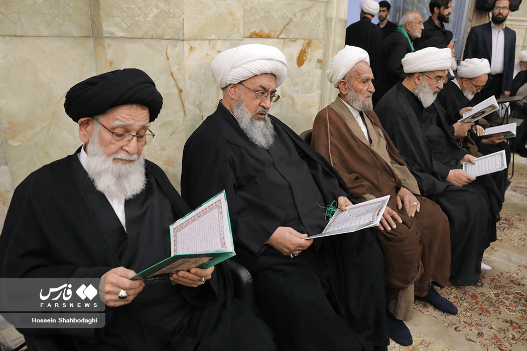 مراسم چهلمین روز ترحیم آیت الله شبیری زنجانی(ره)