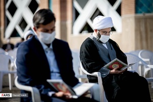 حضور حجت الاسلام محمد قمی رئیس سازمان تبلیغات اسلامیدر  بزرگداشت سرلشگر شهید حجازی